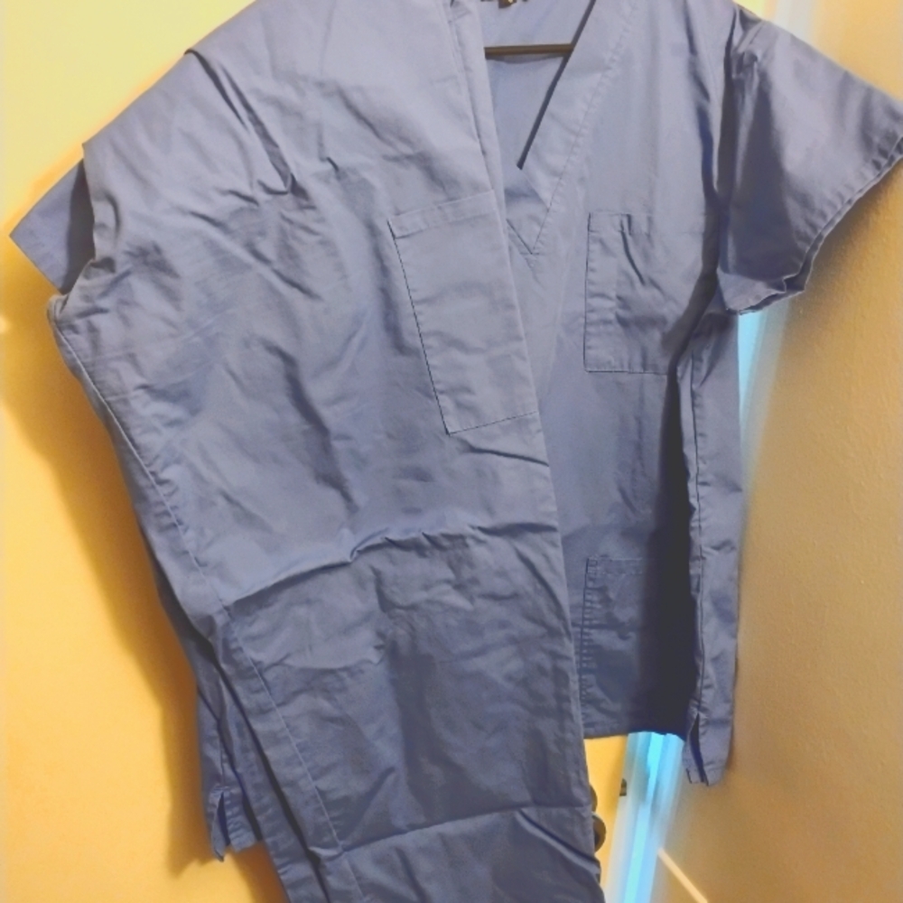 Just Love Classic Blue Scrub Set (3)